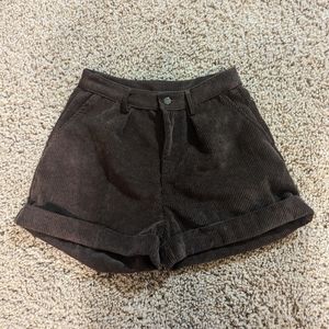 Brown Corduroy Shorts